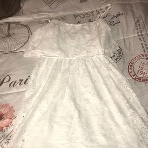 Bailey blue white lace dress